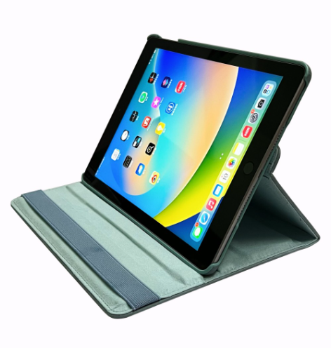  	Casemania Luxe Draaibaar Case - iPad A16(2025)/iPad 10.9 inch10de Generatie - Turquoise